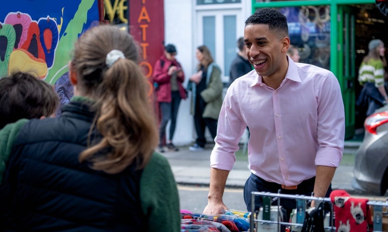 James Small-Edwards canvassing on Portobello Road